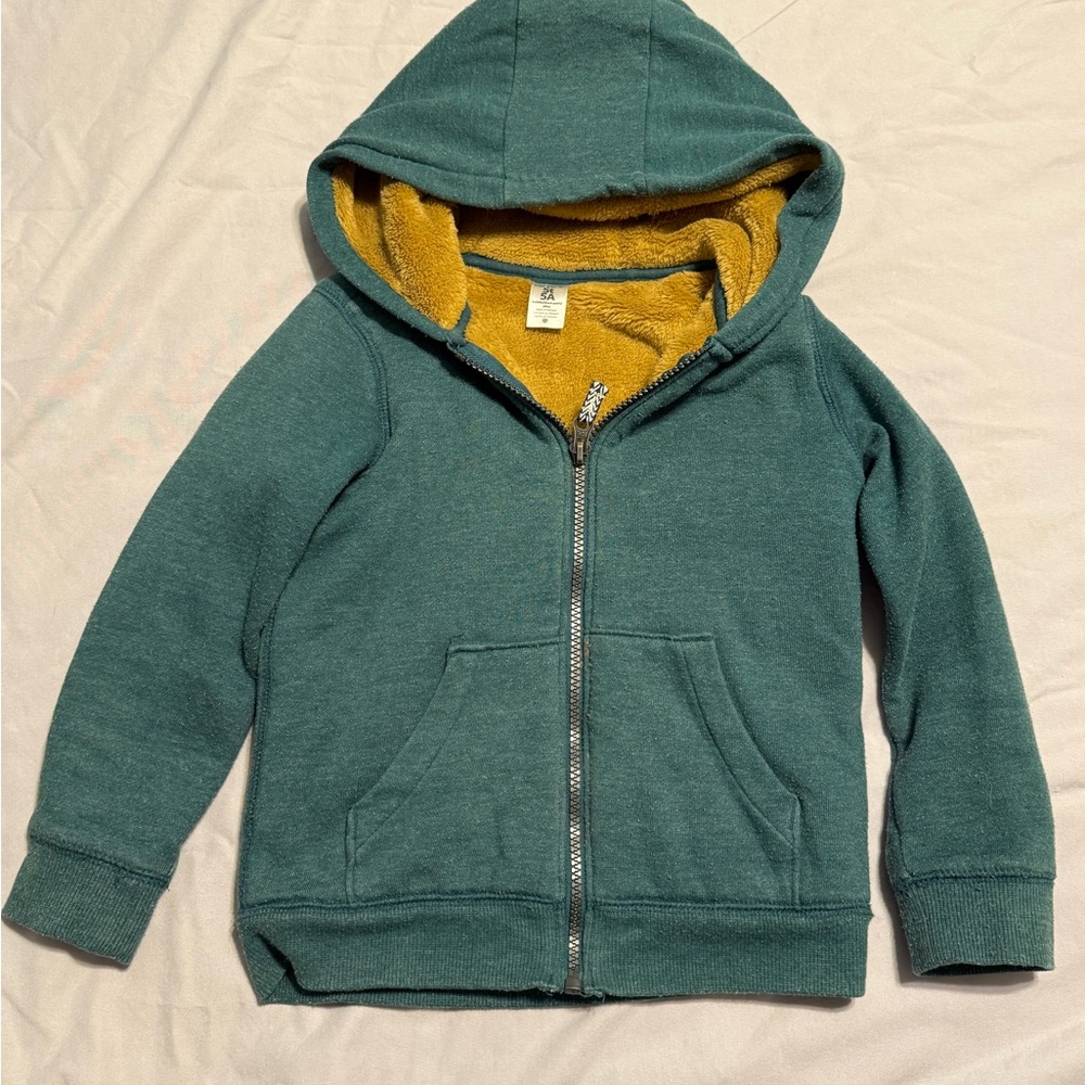 Kids Lined Hoodie - Green